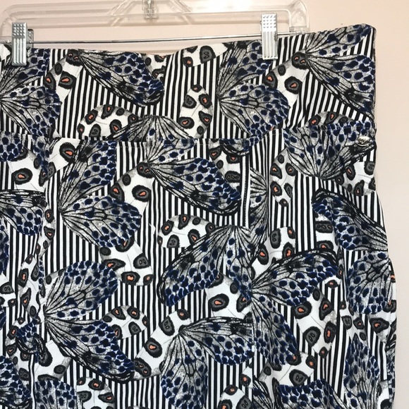 Melissa McCarthy seven7 butterfly print pencil midi skirt size 3X - Picture 3 of 9